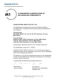M1 Классификация чистоты компонентов обработки воздуха Сегментированные фитинги
