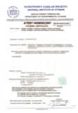 Гигиенический сертификат - Спиральные воздуховоды и фитинги - оцинкованные