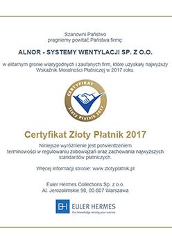Photo of product family: Сертификат золотого плательщика 2017