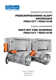 Operation and maintenance manual - FDA2-12 Fire Dampers
