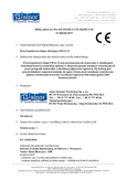 Декларация о рабочих характеристиках противопожарных клапанов FDA-12 FDA2-12 - номер 030/06/2020
