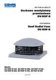 User's Manual - Roof fans DV-ROF-R