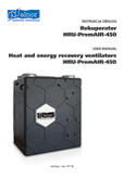User's  Manual - Heat and energy recovery ventilators <br> HRU-PremAIR